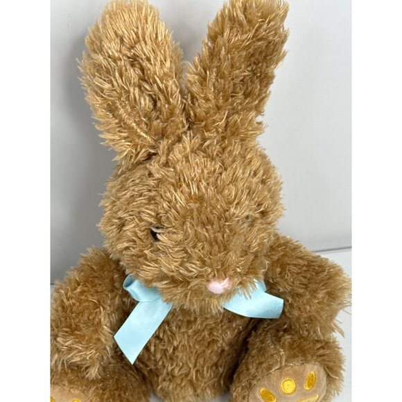 FAO Schwartz Bunny Rabbit Teddy Bear Stuffed Animal Toy Kids Plush Easter Brown - Picture 2 of 11
